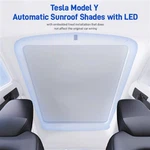 Tesla Model Y Automatic Sunroof Shades with LED