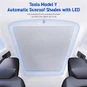 Tesla Model Y Automatic Sunroof Shades with LED