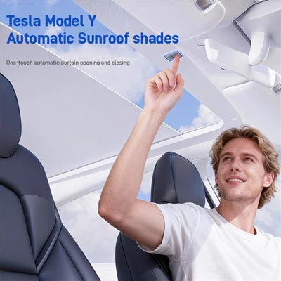Tesla Model Y Automatic Sunroof Shades