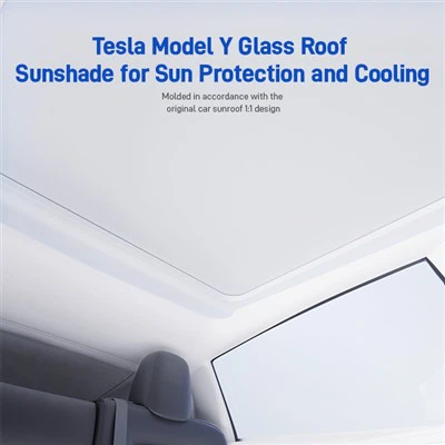 Tesla Model Y Glass Roof Sunshade for Sun Protection and Cooling