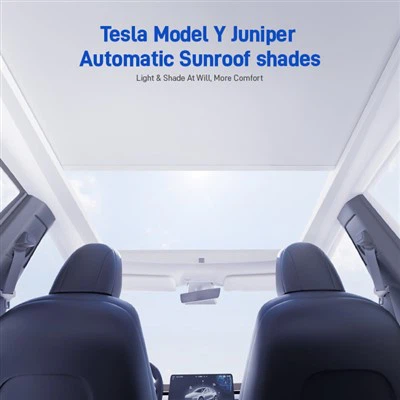 Tesla Model Y Juniper Automatic Sunroof Shades
