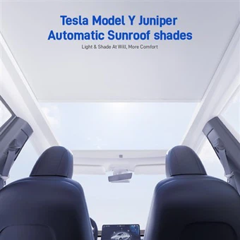 Tesla Model Y Juniper Automatic Sunroof Shades