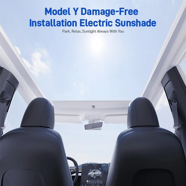 Tesla Model Y Automatic Sunroof Shades With Voice Control best