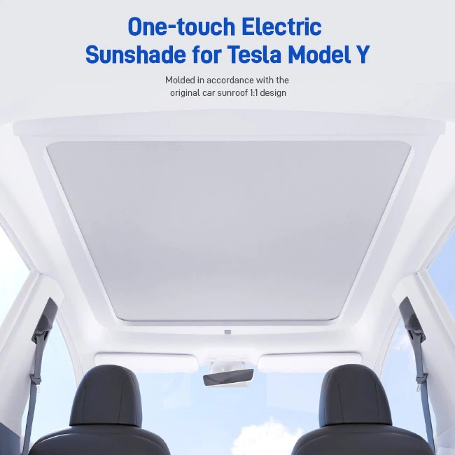 Tesla Model Y Automatic Sunroof Shades With Voice Control factory
